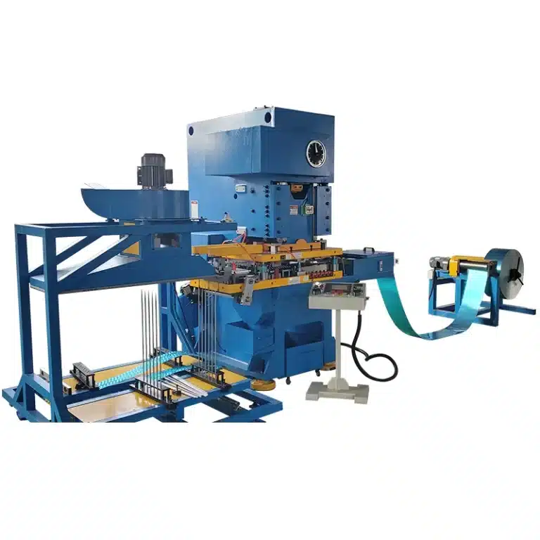 C type fin press line