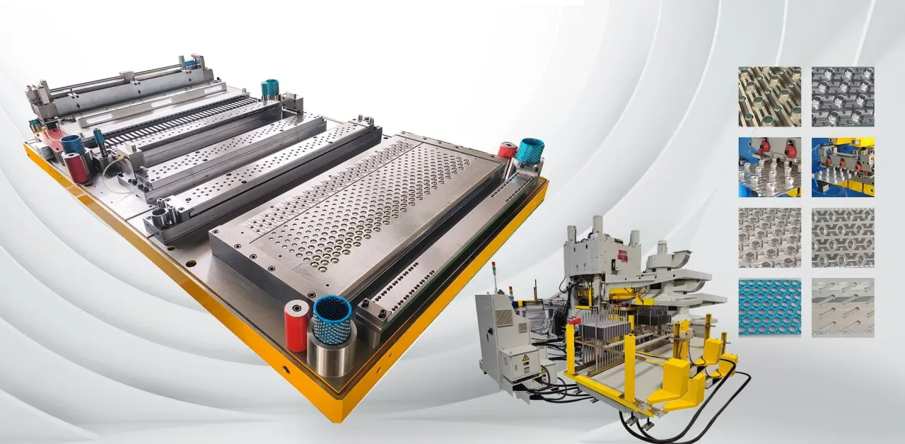 Precision fin die tooling for heat exchanger fins