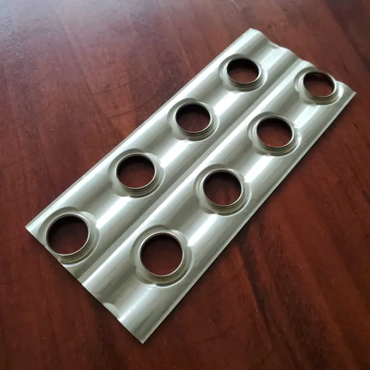 Stainless steel heat exchanger fins